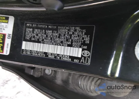 2015 Toyota Corolla S Plus from USA, damaged, VIN 2T1BURHE9FC478188